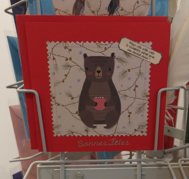 Bonnes fêtes avec l'ours