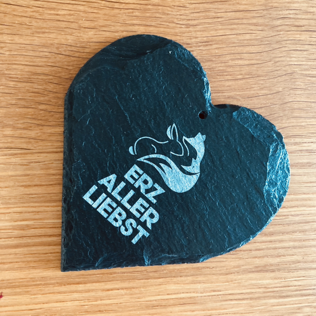 Schieferherz groß 