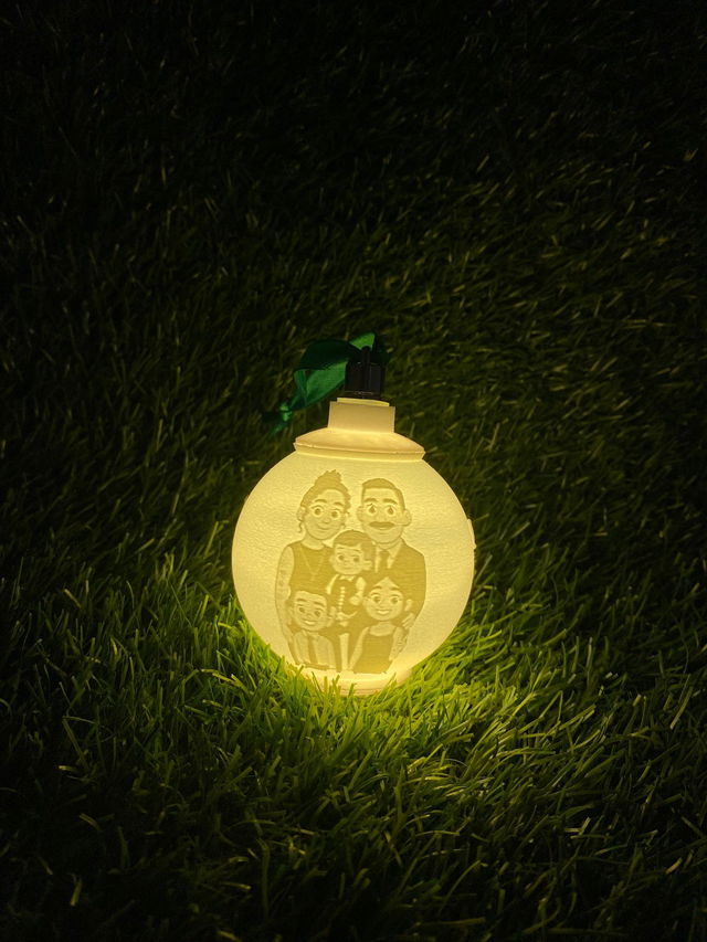 Bola de Natal 3D Personalizada