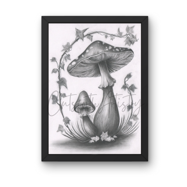 Mushroom Embrace | Giclee Prints
