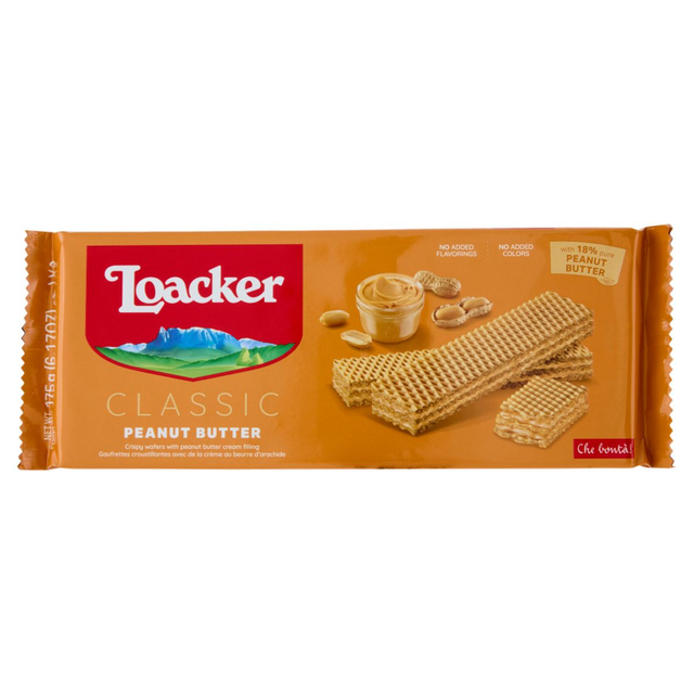 Loacker Classic Peanut Butter Wafer 90g