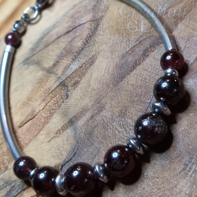 Jumelle Élégante Grenat