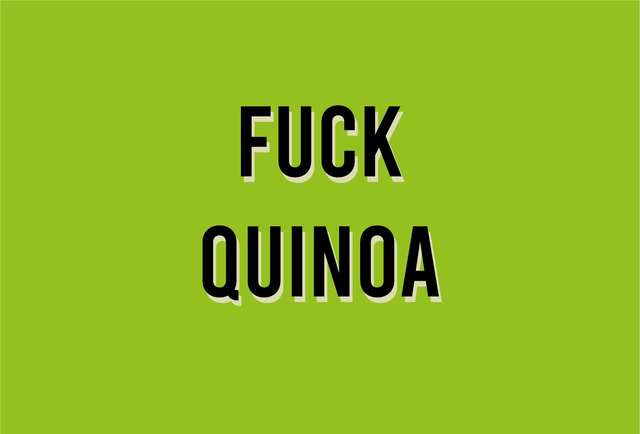 Carte Fuck quinoa