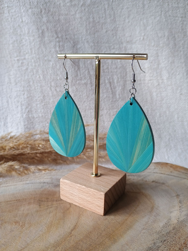 Boucles d'oreilles GOUTTE Éventail