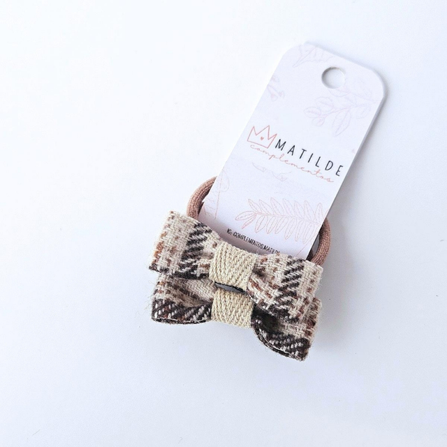 MInicolet Par Beige Cuadrille Pequeño