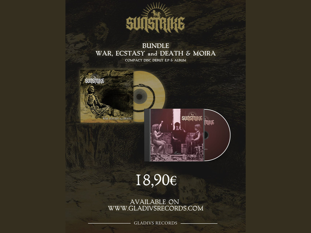 Pre-order: Sunstrike Bundle - Moira EP + WAR, ECSTASY and DEATH (CD Digipack)