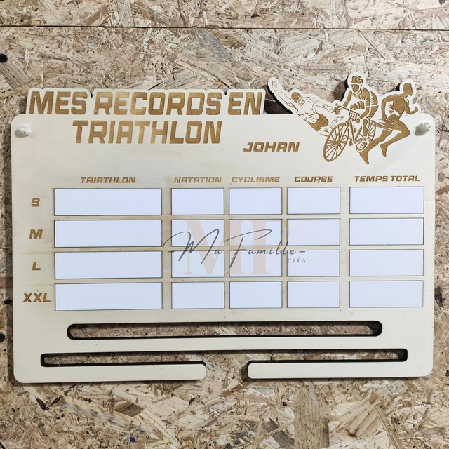 Support médailles mural - Triathlon