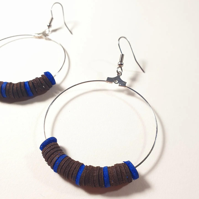 Créole marron et bleu