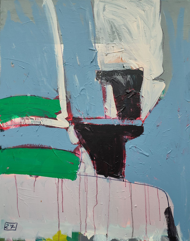 Wejście, 100x80 akryl płótno 2021