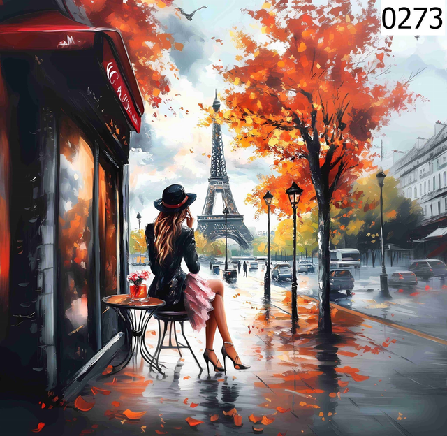 Panneau PARIS 2 en Polyester - 40x40cm 