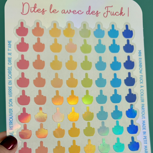 Grande planche Stickers Fuck 