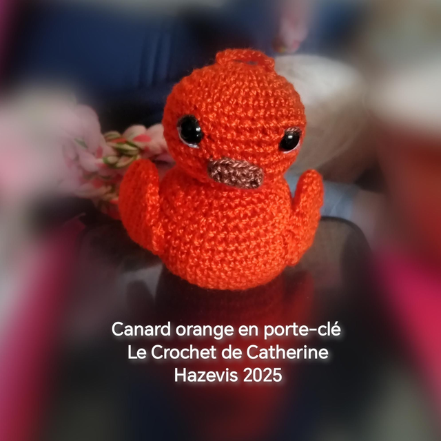 2025 Canard orange en porte-clé 