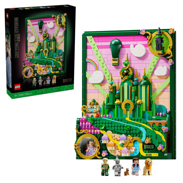 LEGO 75685 Wicked Emerald City Wandkunst