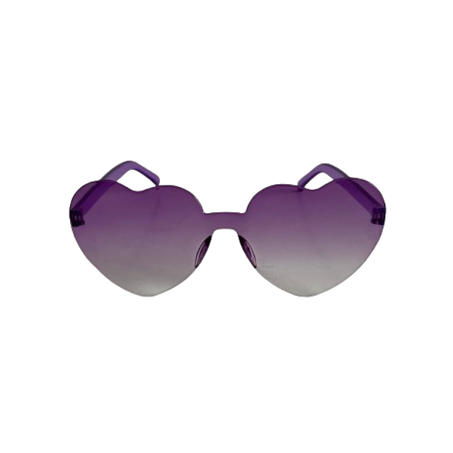 Lunette Coeur Violet Dégradé 
