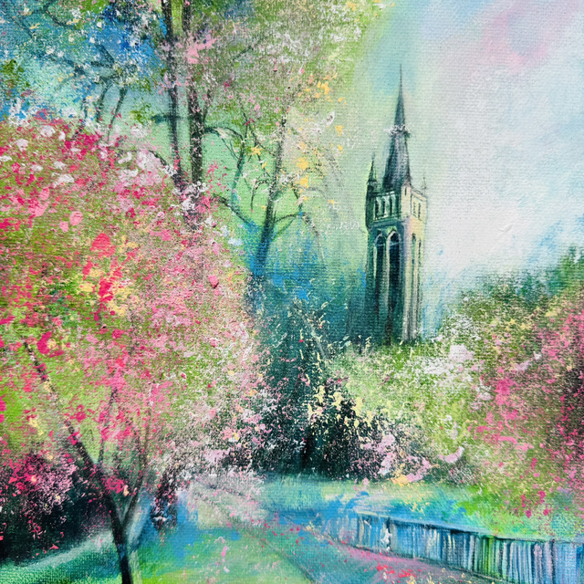 Print- Glasgow- Blossom in Kelvingrove