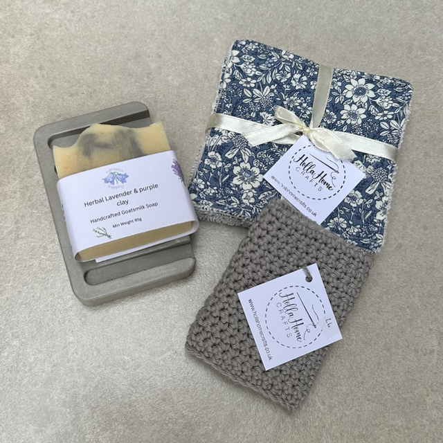 Luxury bathroom gift sets (grey and blue ) 