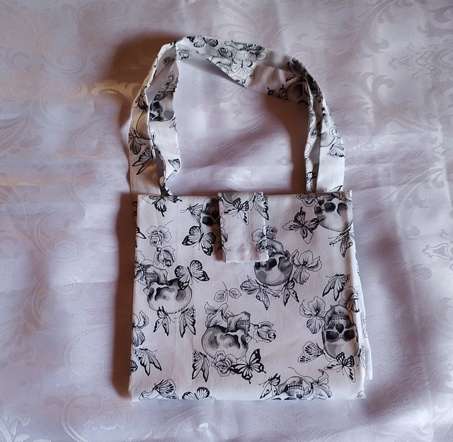 Tote bag pliable en coton fantaisie