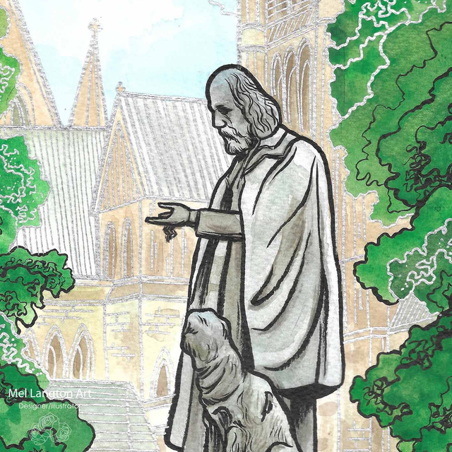 Tennyson Framed Original Illustration