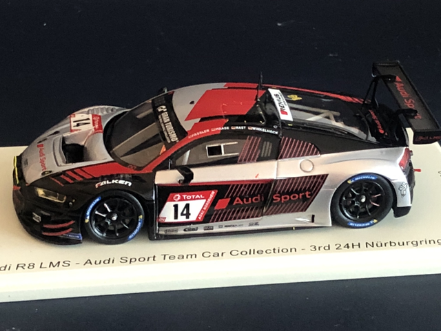 Audi R8 LMS M. Fässler - R. Rast - M. Winkelhock - C. Haase  24h Nürburgring 2019 Spark 1:43