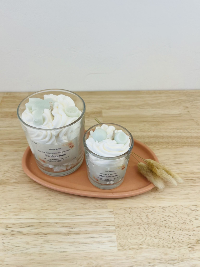 Bougie gourmande : Bonbon coco