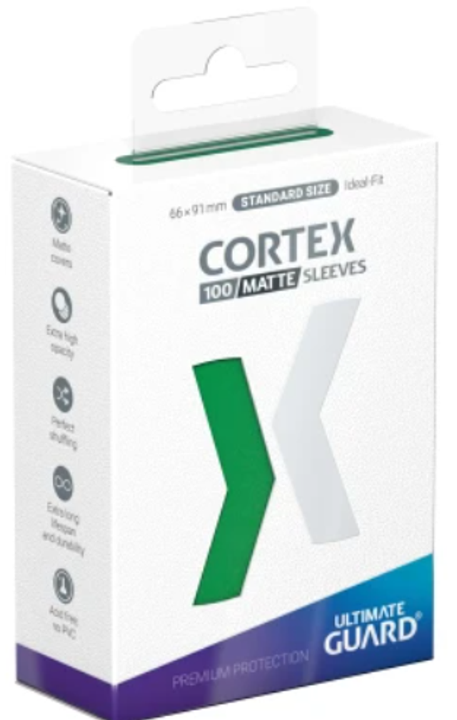 Cortex Sleeves Matte Standard Size (100) - Green