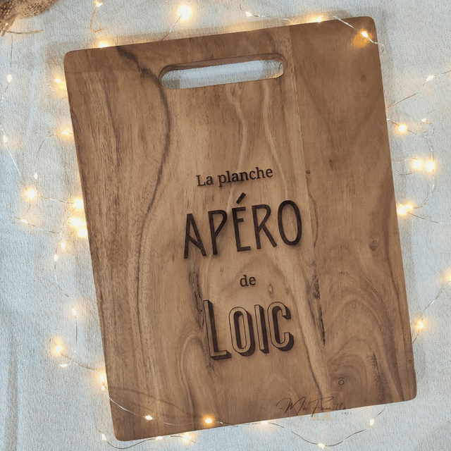 Planche apéro Acacia - Prénom