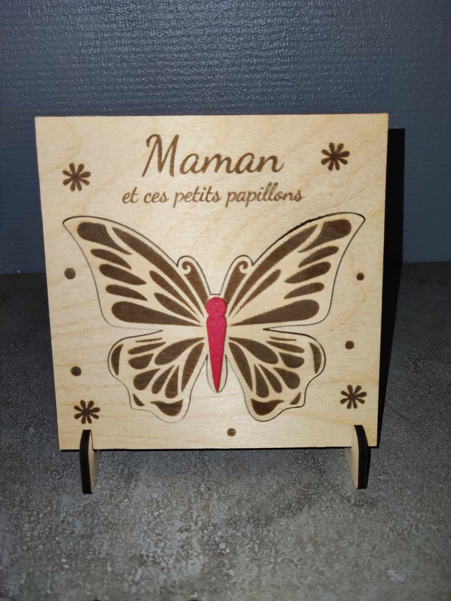 Carte avec message (maman)