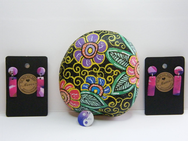 Rond/Rectangle Rose/Violet