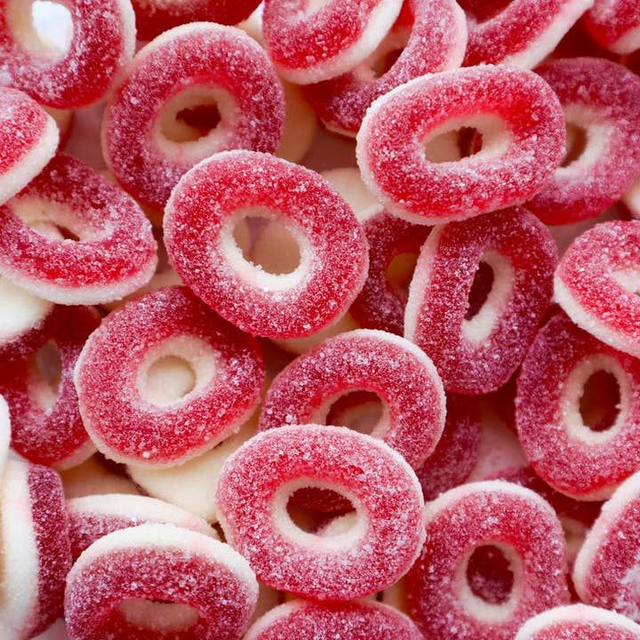 Fizzy Watermelon Rings 100g