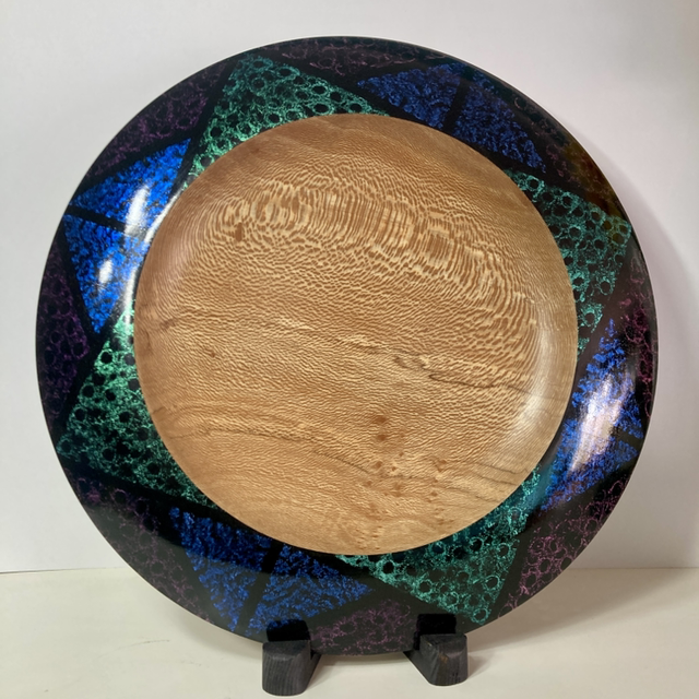 london plane Iridescent platter 