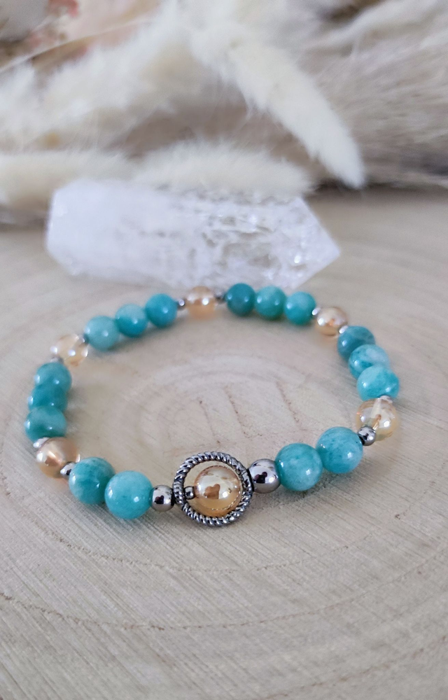 Bracelet "Colères" Amazonite