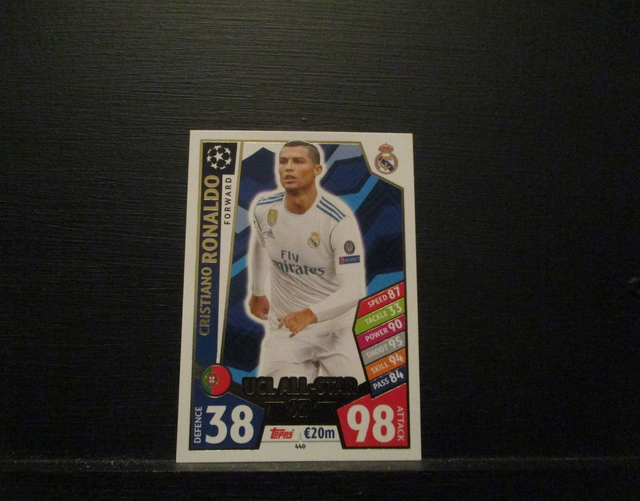 Cristiano Ronaldo - UEFA Champions League Match Attax 2017/18 Original Trading Card #440