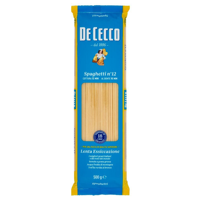 Spaghetti N. 12  De Cecco 500g .