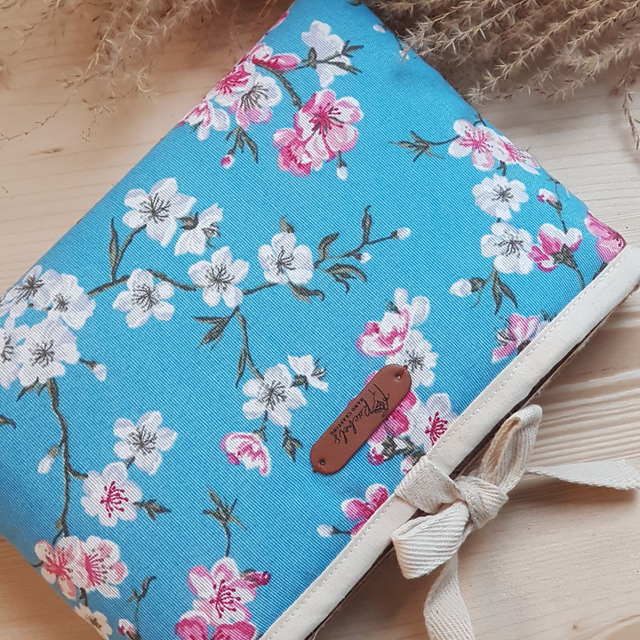 Pochette à livre - SAKURA BLEU