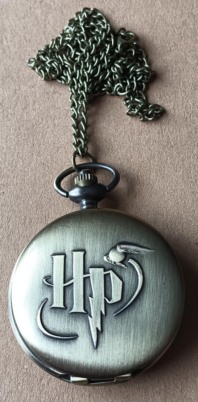 Gold Coloured Harry Potter HP Logo Pocket Watch 