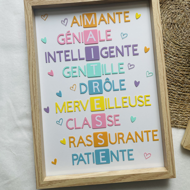 Cadeau fin d’année maîtresse maître 