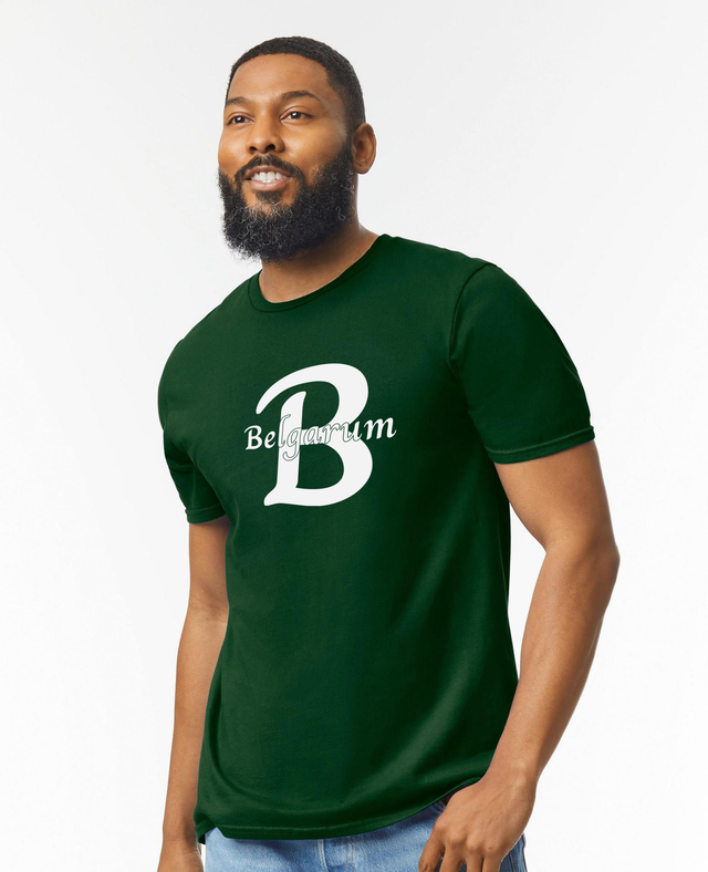 Belgarum Mens Softstyle Ringspun T-Shirt - Forest Green