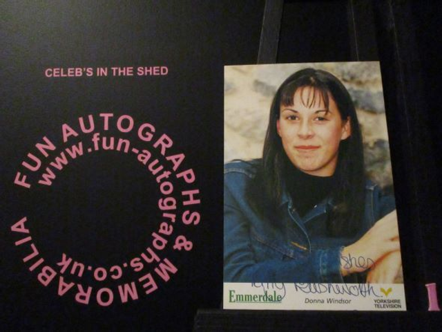 Verity Rushworth (Donna Windsor) Original Emmerdale Yorkshire Tv Logo Pre-Print Cast Card (1)