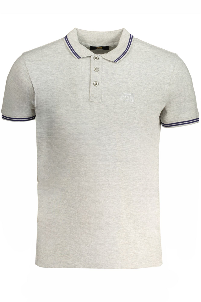 CAVALLI CLASS POLO MANICHE CORTE UOMO GRIGIO