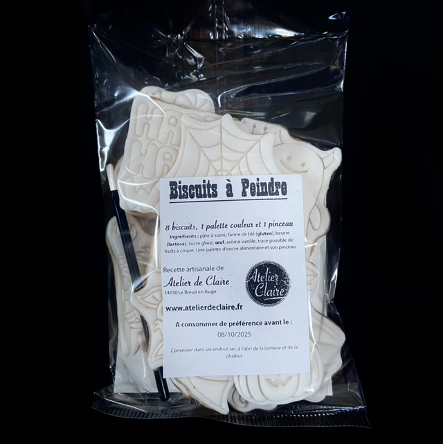 kit biscuits à peindre - thème Halloween