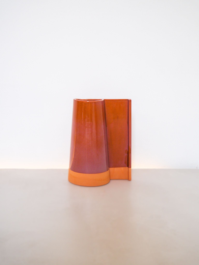 Vase Tuile 05 - Brun