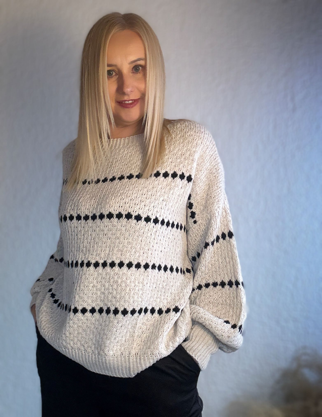 Gestreifter Strickpullover Kelly