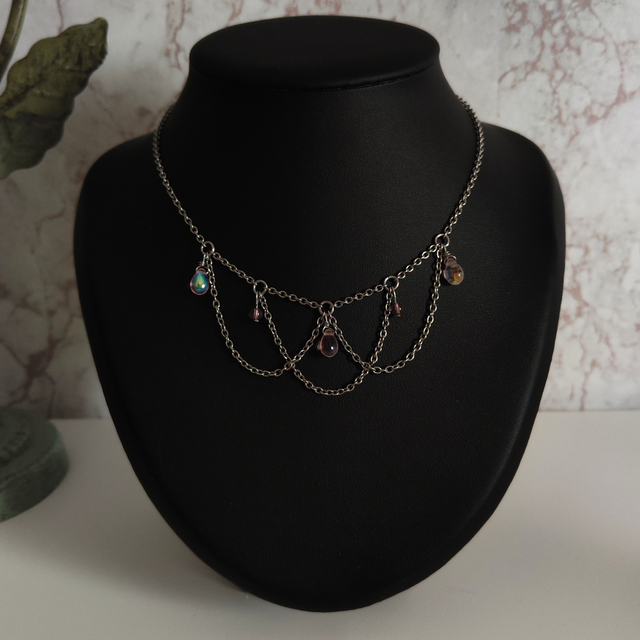 Collier Céleste Rose