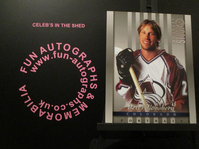 Peter Forsberg - NFL 1997 Donruss Studio Ice Hockey Original 10x8 Trading Card #15 (B)