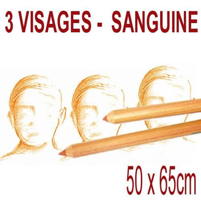 3 visages - 50x65cm - 310€
