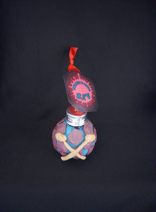 West Ham Theme Custom Decorated &amp; Designed On 50ml Re-Fill Bauble (4) PRE-ORDER