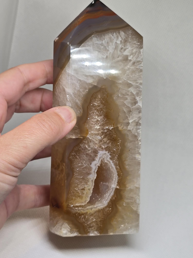 Agate cristallisée du Brésil