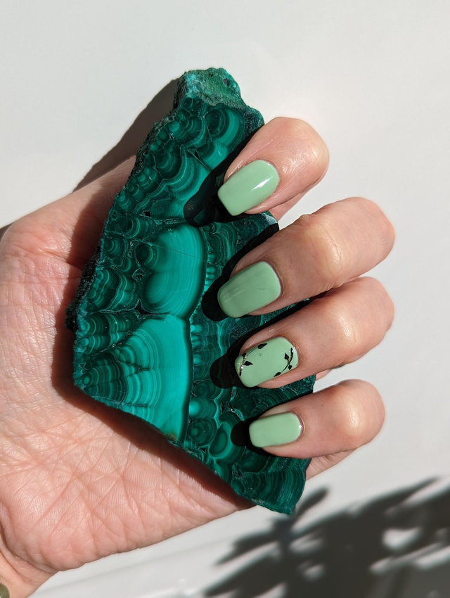 Malachite Polished Slice 