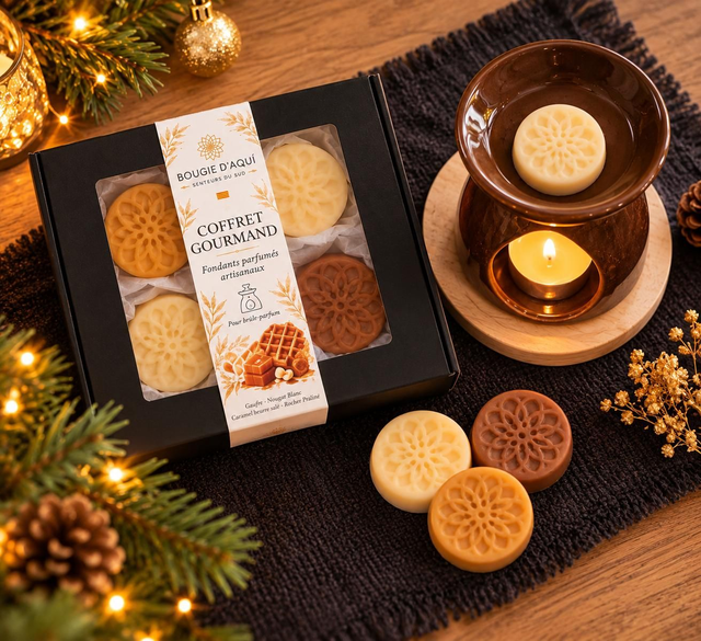Coffret de 4 fondants parfumés gourmands – 60 g