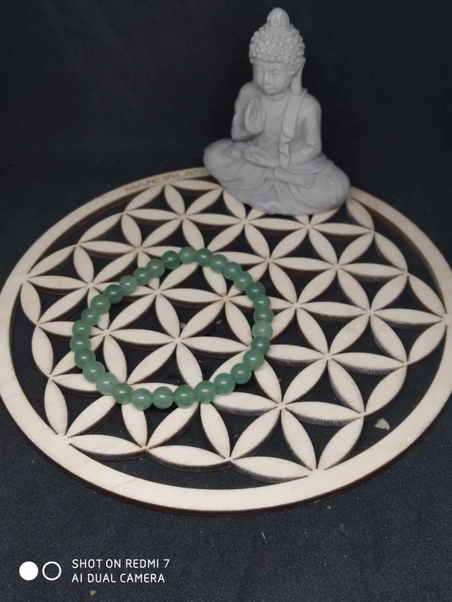 Bracelet aventurine verte perle de 6mm 